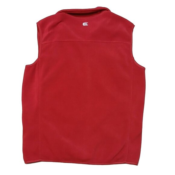 Arkansas Razorbacks Colosseum Athletics Red Fleece Vest Zip Womens Medium - Picture 8 of 10